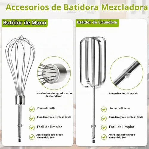 Vista 3 de Batidoras de mano batidoras de repuesto con batidoras de mano batidor para batidoras de mano Hamilton Beach 62682RZ 62692 62695V 64699 batidor