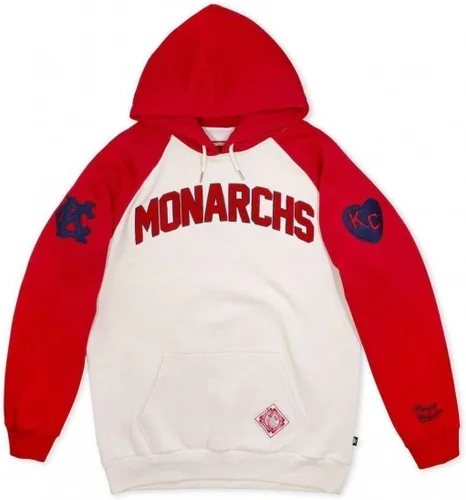 Vista 2 de NLBM Negro Leagues Heritage Sudadera con capucha Kansas City Monarchs Rojo