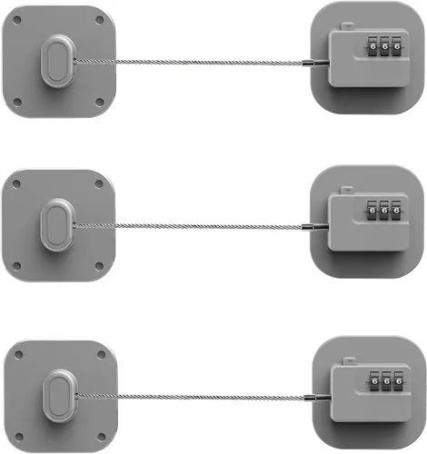 Vista 11 de Cerradura para refrigerador Himake, cerradura de combinación para gabinetes de refrigerador