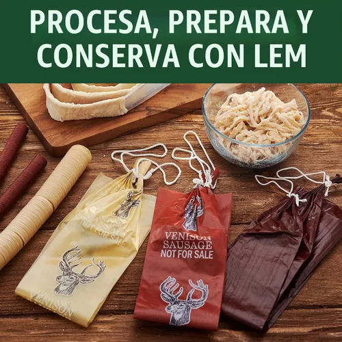 Vista 6 de LEM Products tripa artificial ahumada comestible a base de colágeno, 19mm
