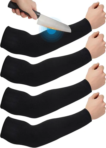 Vista 13 de Geyoga 2 pares de fundas protectoras de piel, mediano, Hppe; negro