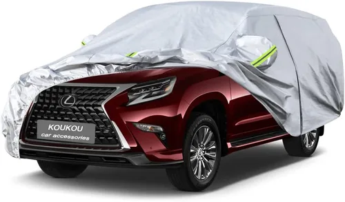 Vista 96 de KouKou Funda impermeable para automóvil SUV adecuada para BMW X1 de 2009 a 2025, 7 capas a prueba de viento para todo tipo de clima, cubierta