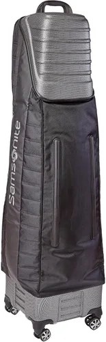 Vista 6 de Samsonite Bolsa de viaje de golf The Protector Hardside and Softisde con ruedas de tiburón, exterior impermeable, color negro