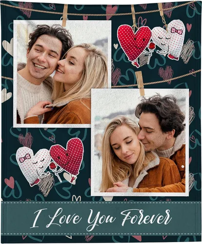 Vista 23 de Manta personalizada con foto, manta personalizada con imagen para regalos de pareja, mantas de franela personalizadas para adultos, niños