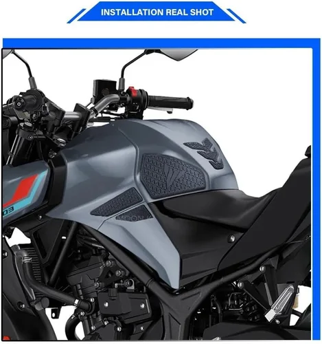 Vista 2 de Adhesivo para almohadilla de tanque para motocicleta Yam & aha MT-03 MT-25 2020-2022 Almohadilla lateral antideslizante para tanque antiarañazos