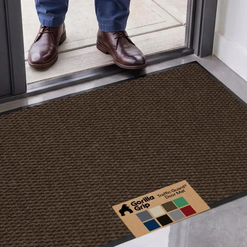 Vista 39 de GORILLA GRIP Traffic Guard - Tapete resistente para interiores y exteriores Negro