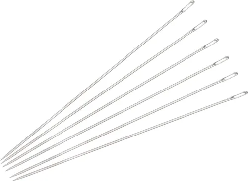 Vista 9 de uxcell 60 agujas de abalorios finas, finas, largas, rectas para bordar, de acero inoxidable, 1.26 pulgadas