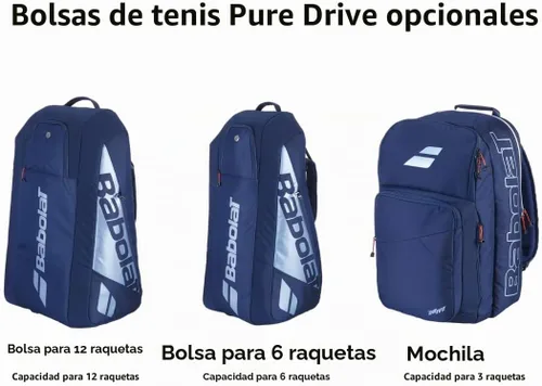 Vista 6 de Babolat Raqueta de tenis Pure Drive de 11ª generación encordada con tu elección de cuerda