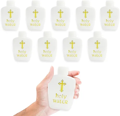 Vista 8 de 5 botellas de agua bendita envases vacíos de agua bendita 2.0 fl oz botella de plástico de agua bendita