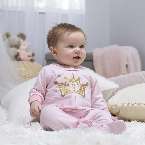 Vista 2 de Gerber Paquete de 2 mamelucos para niña con cobertura hasta los pies