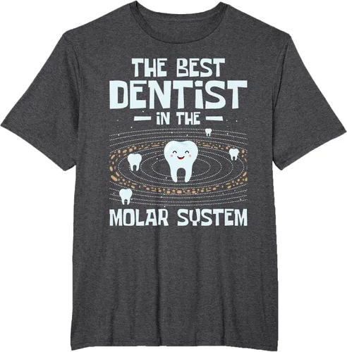 Vista 17 de El mejor dentista - Molar Teeth Dental Odontología DDS Camiseta Negro