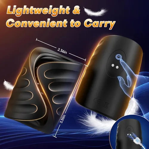 Vista 7 de Juguetes sexuales masculinos para hombres, masturbador masculino, vibrador de entrenamiento de pene con control por app, juguete sexual vibrador