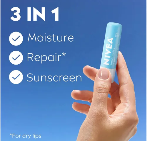Vista 5 de NIVEA Kiss of Smoothness - Barra suelta para el cuidado de labios, 0.17 onzas