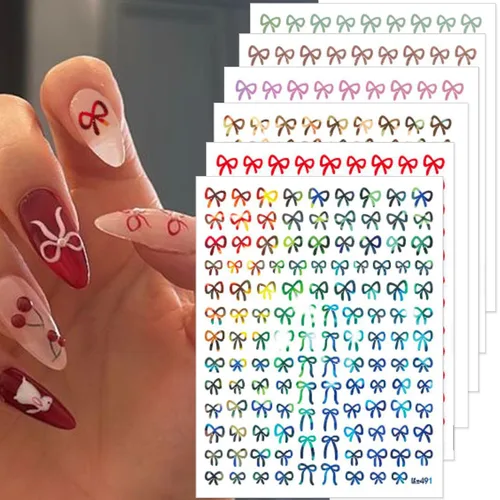 Vista 10 de 7 hojas de calcomanías de uñas del día de San Patricio para arte de uñas, calcomanías autoadhesivas 3D de trébol verde, diseño de uñas irlandesas