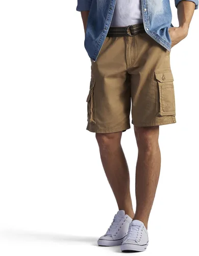 Vista 22 de Pantalones cortos cargo Wyoming con cinturón nuevos para hombre Dungarees