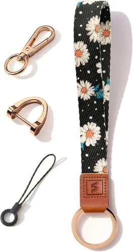 Vista 17 de Correa de cordón para llaves, diseño de patrón original para llavero de muñeca