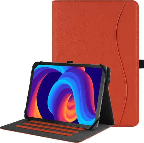 Vista 9 de HGWALP Funda universal para tablet de 9, 9.7, 10.1, 10.2, 10.5, 10.9 y 11 pulgadas, funda para tablet con múltiples ángeles de visión con correa