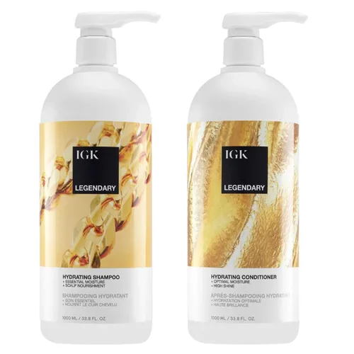Vista 15 de IGK BLONDE POP - Juego de champú y acondicionador tonificante morado Neutraliza el latón + ilumina el rubio Vegano + libre de crueldad 8 onzas