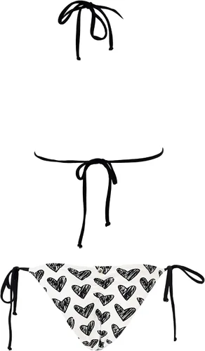 Vista 6 de BRITTO Romero Two Piece Bikini Set - Emily Black Hearts
