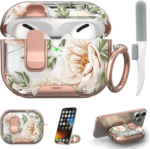 Vista 14 de Funda para Apple AirPods Pro 3 2025 con bloqueo de seguridad y soporte para negro - p