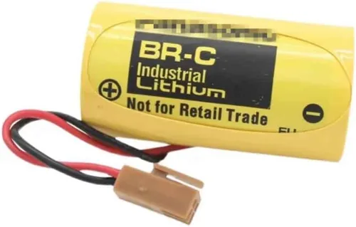 Vista 3 de BALOLO (8-Pack) BR-C 5000mAh 3.0V Non-Rechargeable Lithium PLC Battery for A02B-0120-K106/A98L-0031-0007/BR26500 with Brown Plug