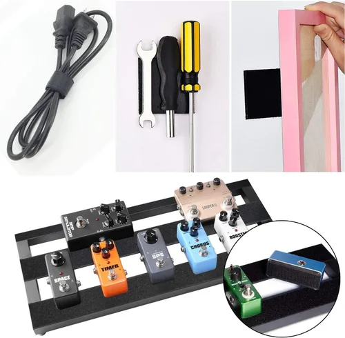 Vista 6 de STAY GENT Tiras con cinta autoadhesiva de gancho y bucle, cierre de tela de nailon para cojines de sofá, pedal de guitarra, gestión de cables