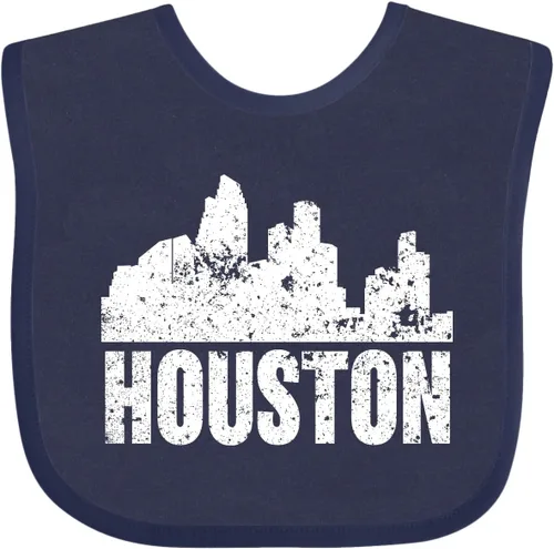 Vista 6 de inktastic Houston Skyline Grunge Baby Bib