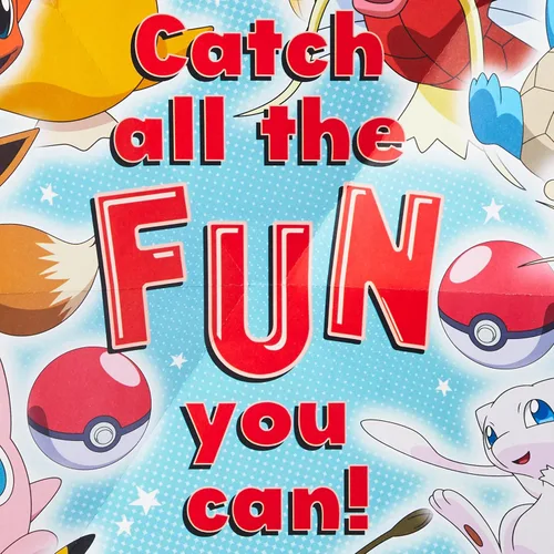 Vista 3 de Hallmark Pokémon - Tarjeta de cumpleaños desplegable para niños (Pikachu, Squirtle, Charmander, Bulbasaur)