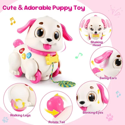 Vista 6 de Juguete musical para cachorros de 1 año, juguetes para bebés de 6