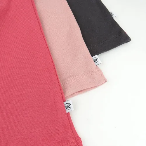 Vista 4 de HonestBaby Pantalones harén de algodón orgánico para niñas, paquete múltiple
