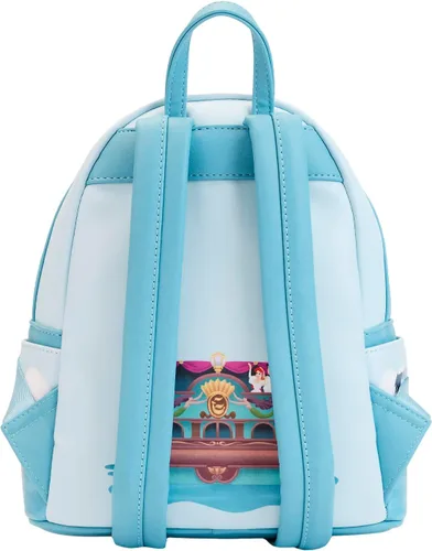 Vista 4 de Loungefly Mini mochila de regalo de Triton de The Little Mermaid, Multi, Bolso de hombro de doble correa