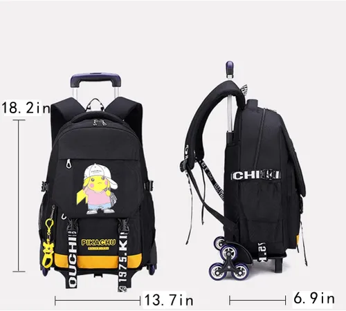 Vista 6 de WZCSLM Bolsas escolares mochila para estudiantes, bolsa de viaje, carrito de equipaje, Sombrero, Moda