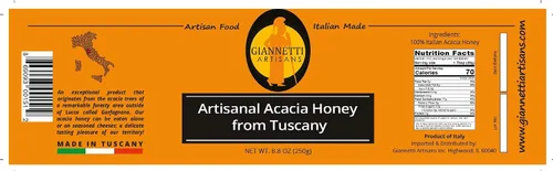 Vista 7 de Giannetti Artisans Miel de acacia italiana cruda Toscana, 17.63 oz