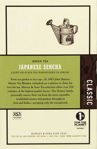 Vista 2 de Té Sencha de Harney and Sons