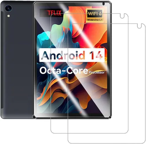 Vista 5 de Protector de pantalla para tableta URAO C107 de 10.1 2024, película de vidrio templado, compatible con MUISOO MUIC107 de vidrio templado de 10.1