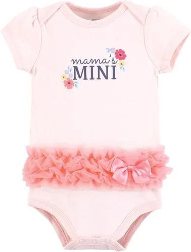 Vista 481 de Hudson Baby baby-girls Cotton Bodysuits 3-pack