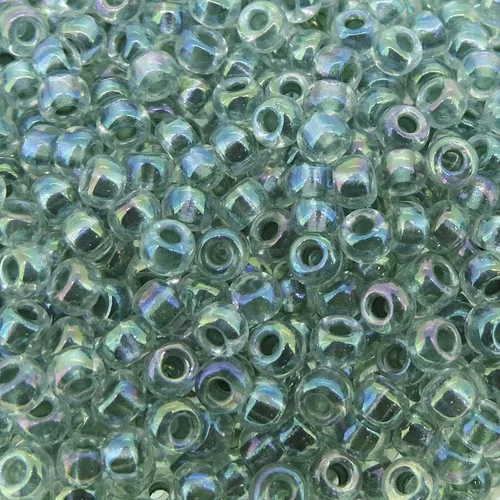 Vista 3 de Juego de 3 tubos – Miyuki Seed Beads Redondas, Tamaño 8/0, Seafoam Lined Crystal AB, 0.78 oz cada uno (2.33 oz en total) 8-263