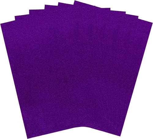 Vista 6 de Mega Crafts 6 hojas metálicas de espuma EVA de 16 x 24 pulgadas, papeles con purpurina azul brillante con parte trasera adhesiva, álbumes