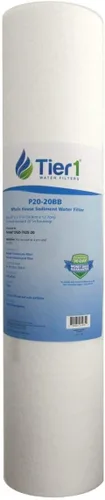 Vista 11 de Tier1 Filtro de agua de 5 micras de 20 x 4.5 pulgadas Cartucho de prefiltro de sedimentos de polipropileno hilado para toda la casa Reemplazo