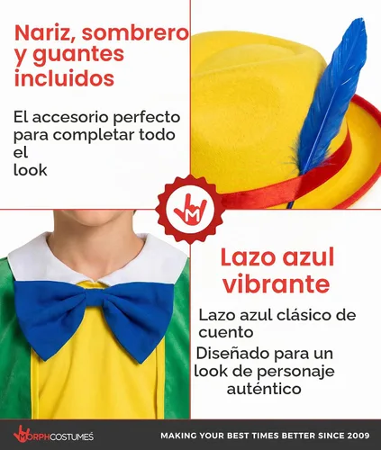 Vista 3 de Fun Shack - Disfraz de personajes de las historias de libros, para niños, varios estilos a elegir
