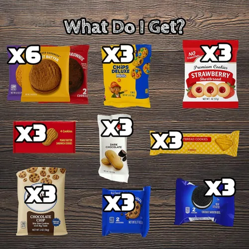 Vista 2 de Stuff Your - Paquete variado de galletas y aperitivos surtidos para adultos y niños, paquete de cuidado universitario, regalo para amantes