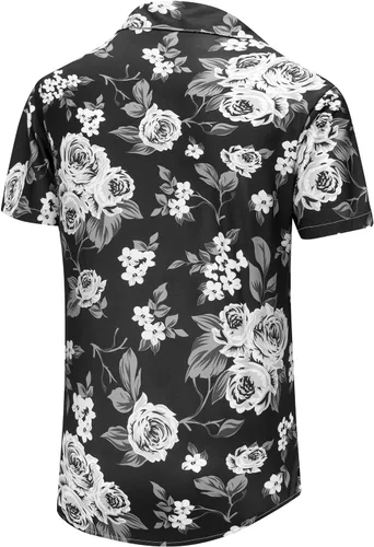 Vista 195 de KYKU - Camisa hawaiana funky para hombre, ropa tropical para vacaciones en Palm Beach