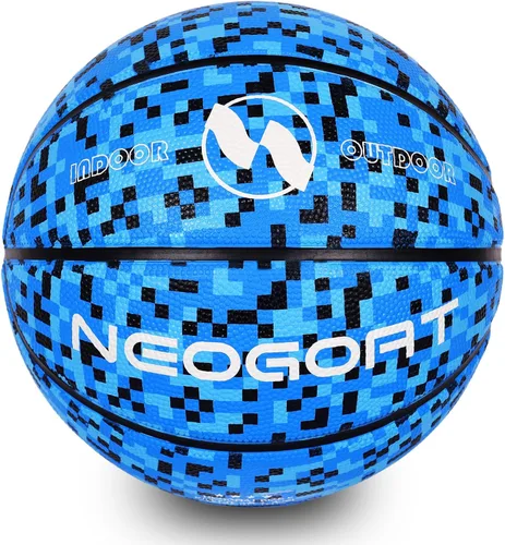 Vista 16 de Pelota de baloncesto para niños y jóvenes tamaño 4/5 25.5/27.5", Pelota de baloncesto de goma gruesa y duradera de alto rebote NEOGOAT tamaño 4/5