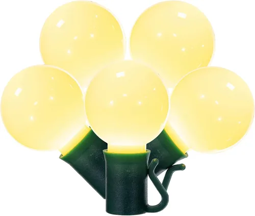 Vista 6 de vickerman x8gcg37 Light Set con 25 luces LED en verde con foco 8" espaciamiento de alambre, 16 ', Amarillo
