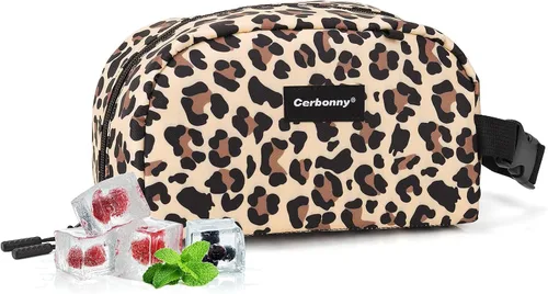 Vista 28 de Cerbonny Pequeña bolsa refrigeradora, bolsa de almuerzo congelable para niños y adultos, pequeña bolsa aislada, mini bolsa portátil para aperitivos