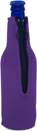 Vista 27 de Botella de cerveza de neopreno en blanco Coolie (1, negro)