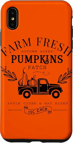 Vista 11 de Funda de otoño vintage para iPhone 14 Pro Farm Fresh Pumpkin