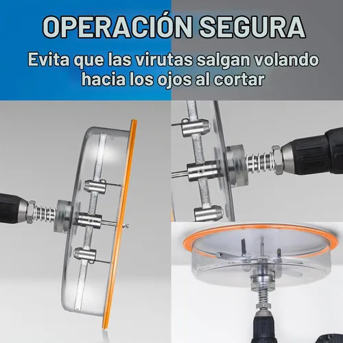 Vista 5 de Jonard Tools AHC-10, Sierra de Corona Redonda de Grado Profesional, Incluye Protector contra Polvo y Estuche, Corta Madera Contrachapada, Paneles