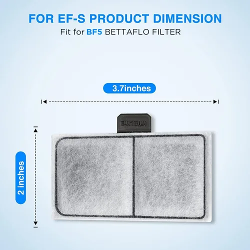 Vista 2 de HiTauing Paquete de 6 cartuchos de filtro EF-S para EF-S Element y BF5 BETTAFLO