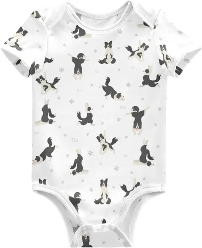 Vista 37 de vvfelixl Trajes de bebé lindos conjuntos de cachorros de manga corta de algodón ropa de bebé para niños niñas 0-24 meses
